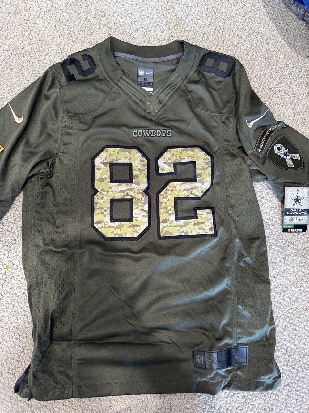 Nike Green Witten Dallas cowboys salute to service jersey